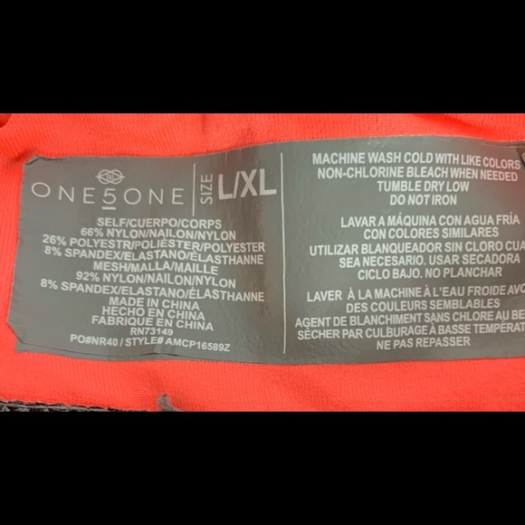 One 5 One Capri Leggings Sz L - Picture 5 of 5